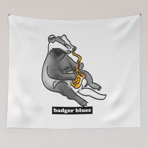 Item preview, The saxophonist badger blues designed and sold by Xdelacra.