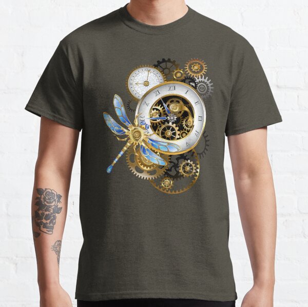 Steampunk Dials with Dragonfly Classic T-Shirt