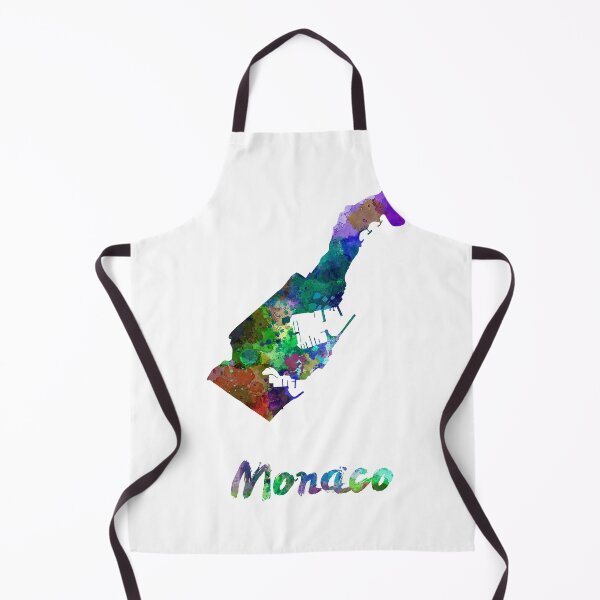 Item preview, Monaco watercolor map designed and sold by paulrommer.
