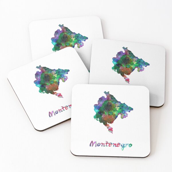 Item preview,  Montenegro watercolor map designed and sold by paulrommer.