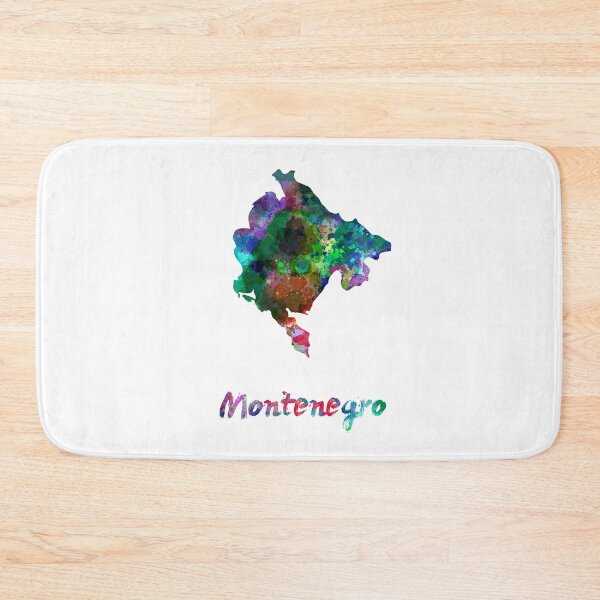 Item preview,  Montenegro watercolor map designed and sold by paulrommer.