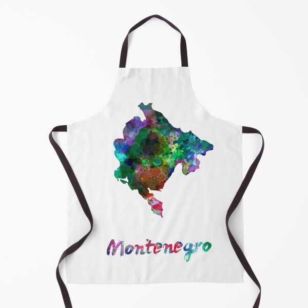 Item preview,  Montenegro watercolor map designed and sold by paulrommer.