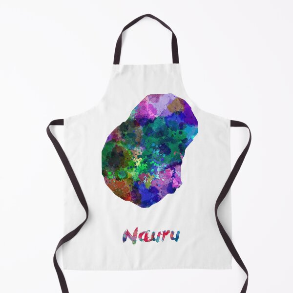 Item preview, Nauru watercolor map designed and sold by paulrommer.