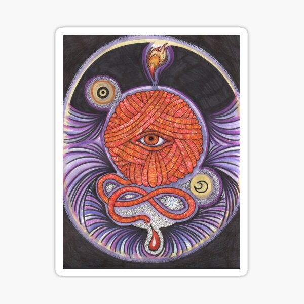 KNITCROMANCY: Unraveling the Cosmic Yarn Sticker