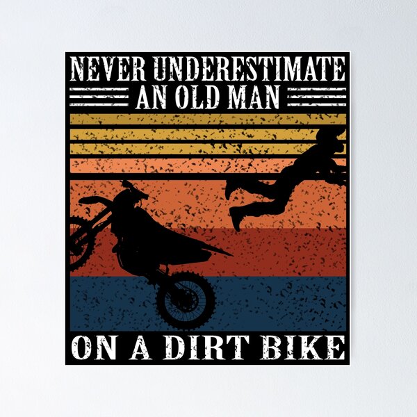 motocross rider on back wheel Poster