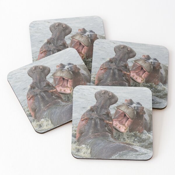 Item preview, Fighting hippos designed and sold by Ingo Gerlach.