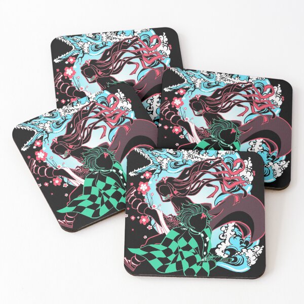 Demon Slayer Siblings Coasters (Set of 4)