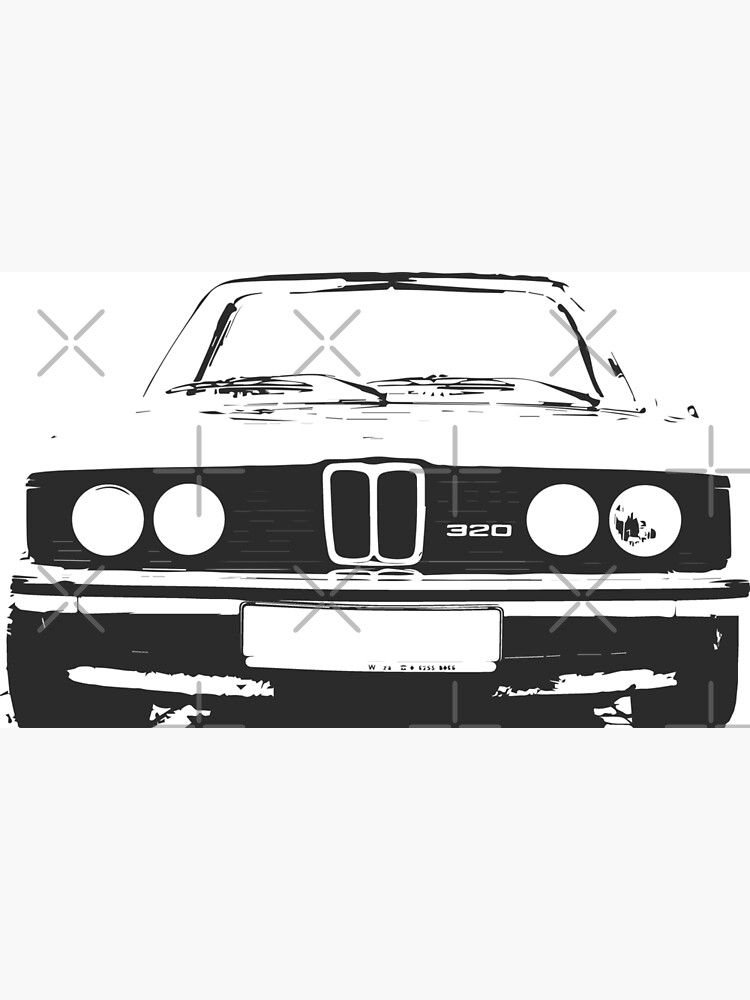 Poster de voiture BMW F30 320i Coupé - Impression sur toile