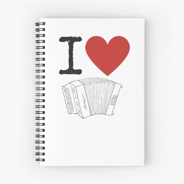 Item preview, I Heart Accordion I Love Accordion - Diatonic Button Accordion designed and sold by SavageMyrtle.
