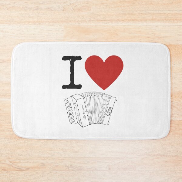 Item preview, I Heart Accordion I Love Accordion - Diatonic Button Accordion designed and sold by SavageMyrtle.