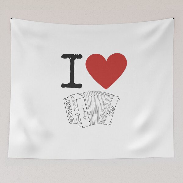 Item preview, I Heart Accordion I Love Accordion - Diatonic Button Accordion designed and sold by SavageMyrtle.