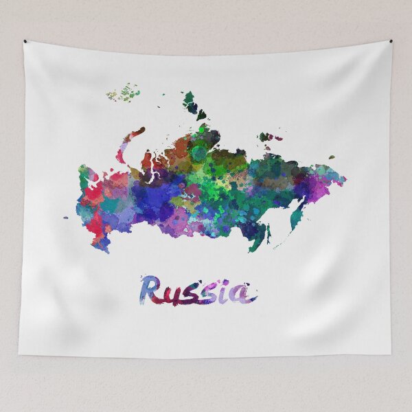 Item preview,  Russia watercolor map designed and sold by paulrommer.