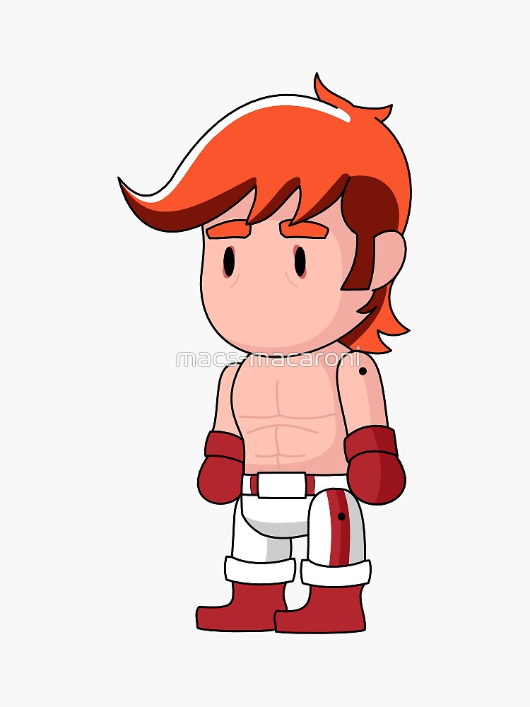 "Scribblenauts Glass Joe sticker" Sticker by macsmacaroni Redbubble