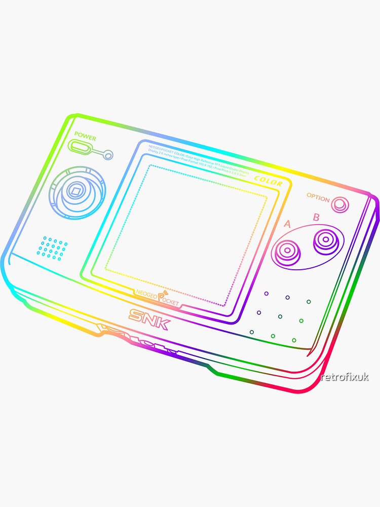 "Neo Geo Pocket Color" Sticker for Sale by retrofixuk | Redbubble