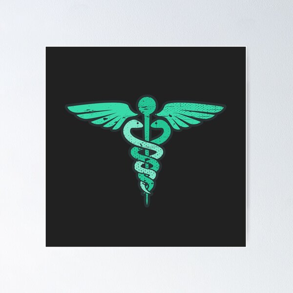 Item preview, Caduceus, Mint Distressed Staff Of Hermes designed and sold by Chubuter.