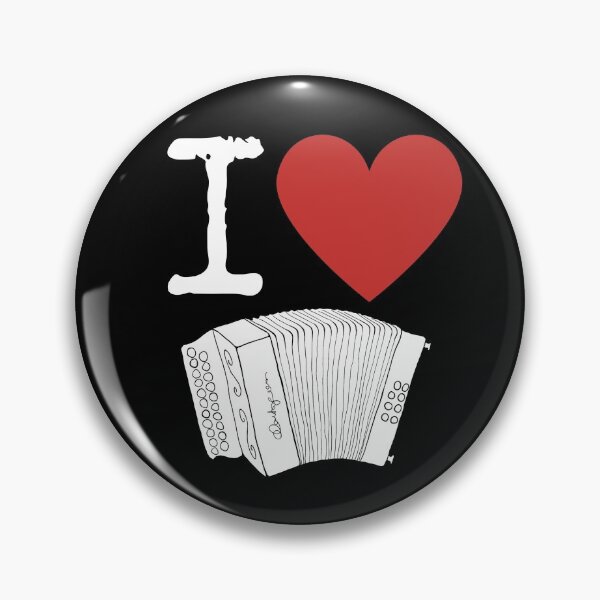 Item preview, I Heart Accordion I Love Accordion - Diatonic Button Accordion designed and sold by SavageMyrtle.