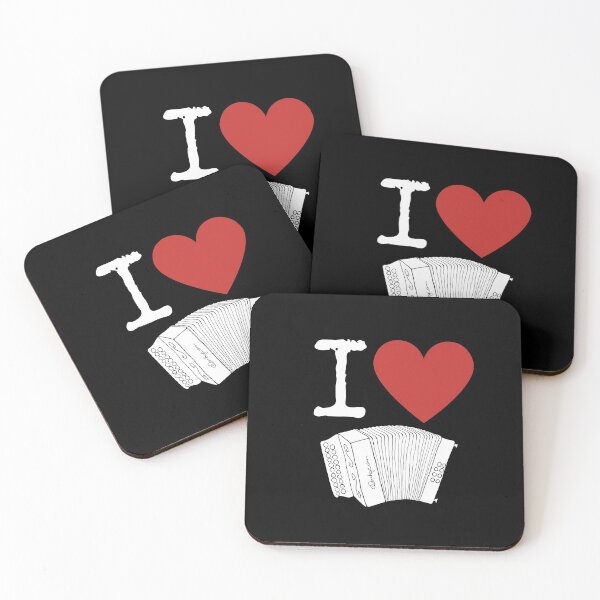 Item preview, I Heart Accordion I Love Accordion - Diatonic Button Accordion designed and sold by SavageMyrtle.