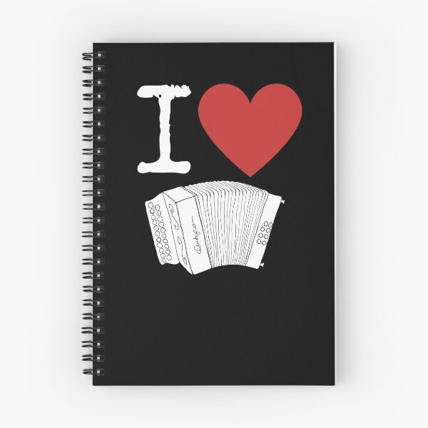 Item preview, I Heart Accordion I Love Accordion - Diatonic Button Accordion designed and sold by SavageMyrtle.