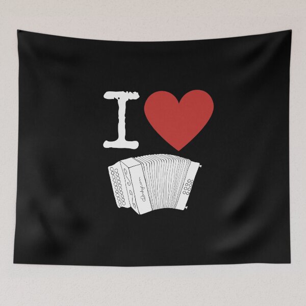 Item preview, I Heart Accordion I Love Accordion - Diatonic Button Accordion designed and sold by SavageMyrtle.
