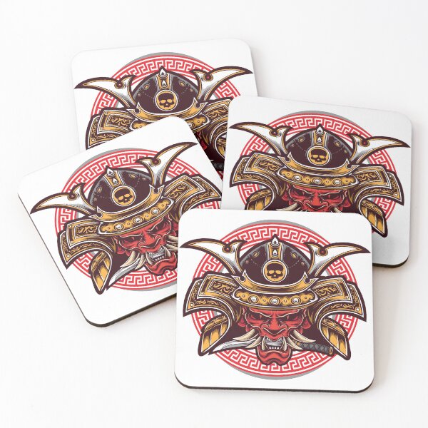 Item preview, Oni Samurai Mask Art designed and sold by JTS STORE.
