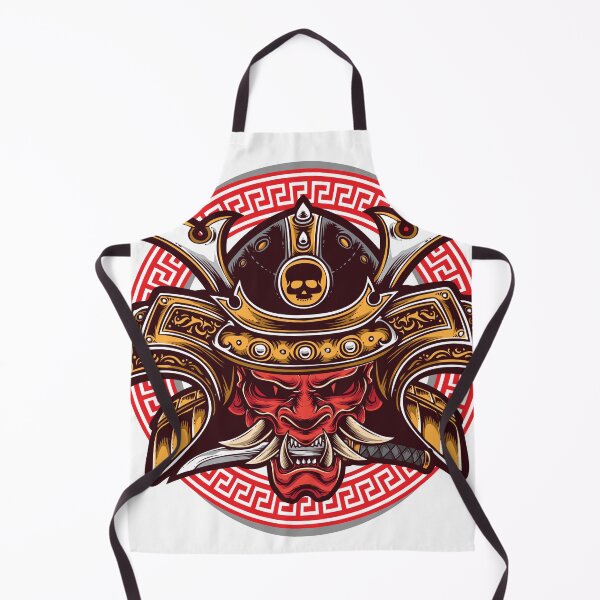 Item preview, Oni Samurai Mask Art designed and sold by JTS STORE.