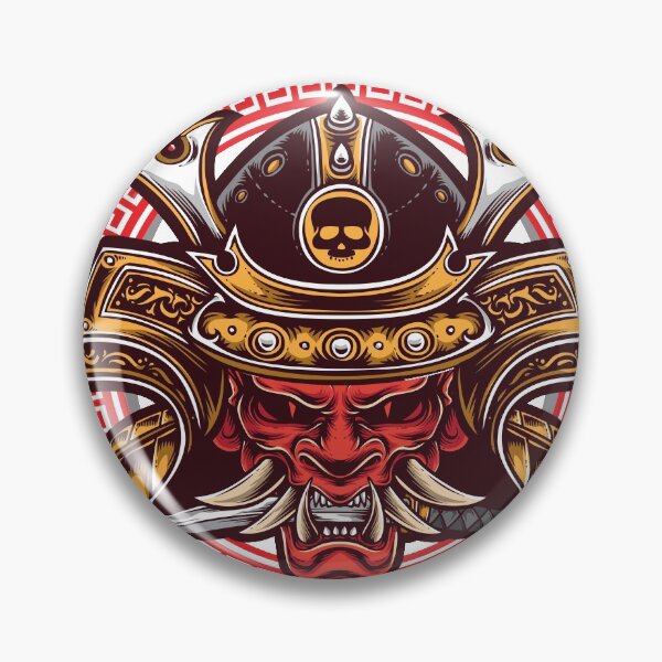 Item preview, Oni Samurai Mask Art designed and sold by JTS STORE.