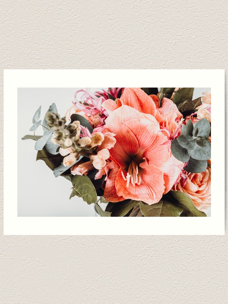 Buy Pastel Bouquet Wall Art Print