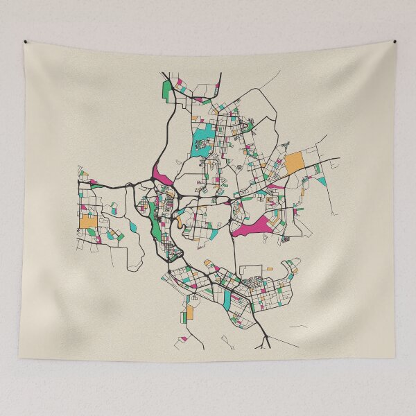 Item preview, Abidjan, Ivory Coast Street Map designed and sold by A Deniz Akerman.