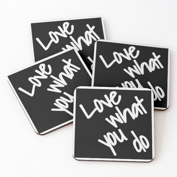 Item preview, Love what you do - white text designed and sold by FunkiFunki.