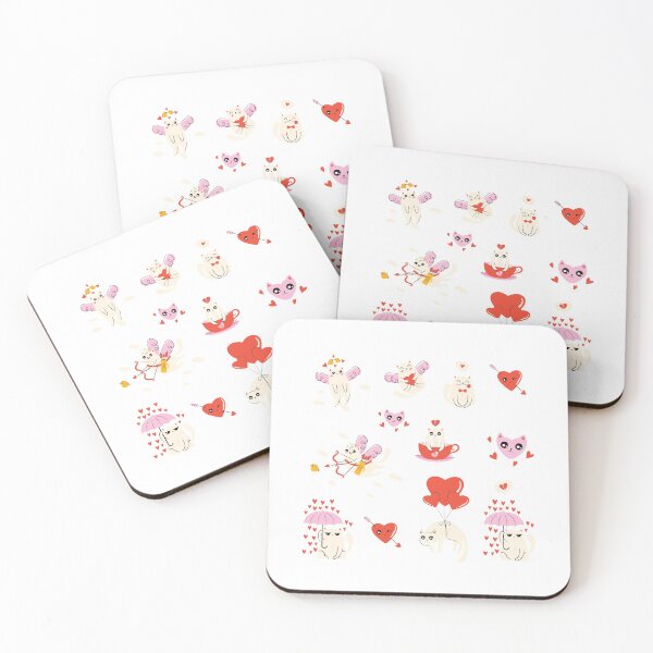 Item preview, Valentine Cats Sticker Set designed and sold by thatsit-itslit.