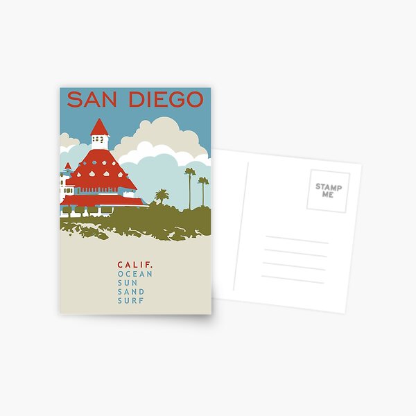 San Diego - California. Postcard