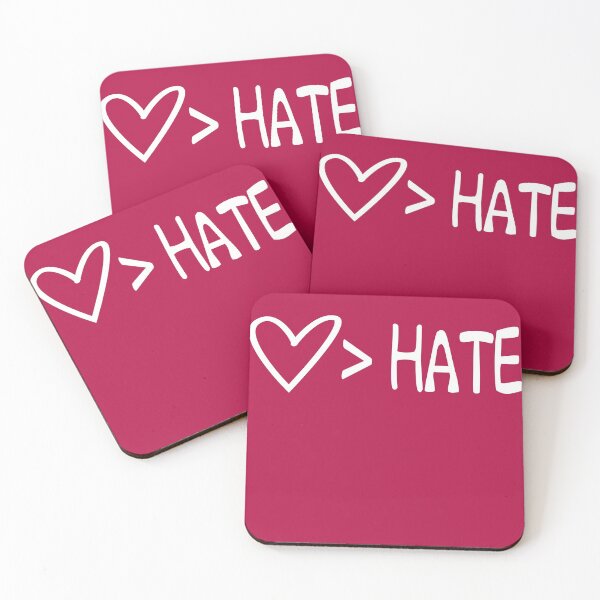 Item preview,  Love > Hate T-shirt - Love is Greater Than Hate shirt designed and sold by FunnyDSN.