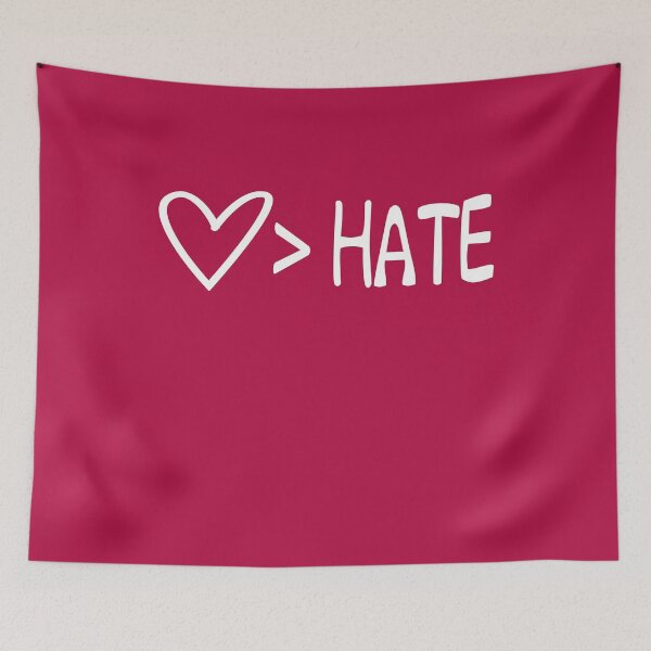 Item preview,  Love > Hate T-shirt - Love is Greater Than Hate shirt designed and sold by FunnyDSN.