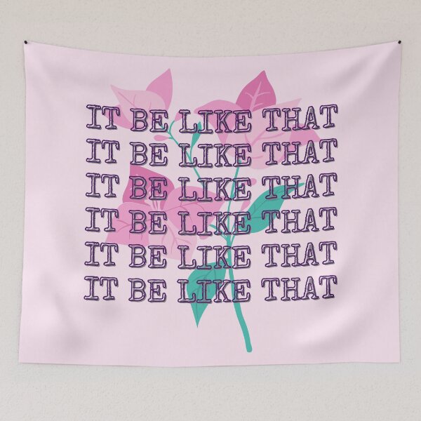 Item preview, It be like that - aesthetic flower typewriter quote designed and sold by Faeblehoarder.