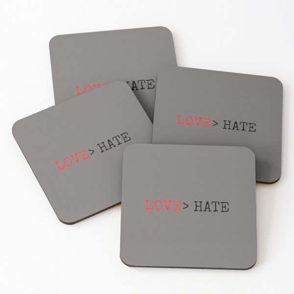 Item preview,  love > hate, tee, birthday gift, gift, anti racism shirt,  designed and sold by ASsi-Eve.