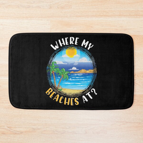 Item preview, Funny Where My Beaches At? Beach Vacation Pun designed and sold by perfectpresents.