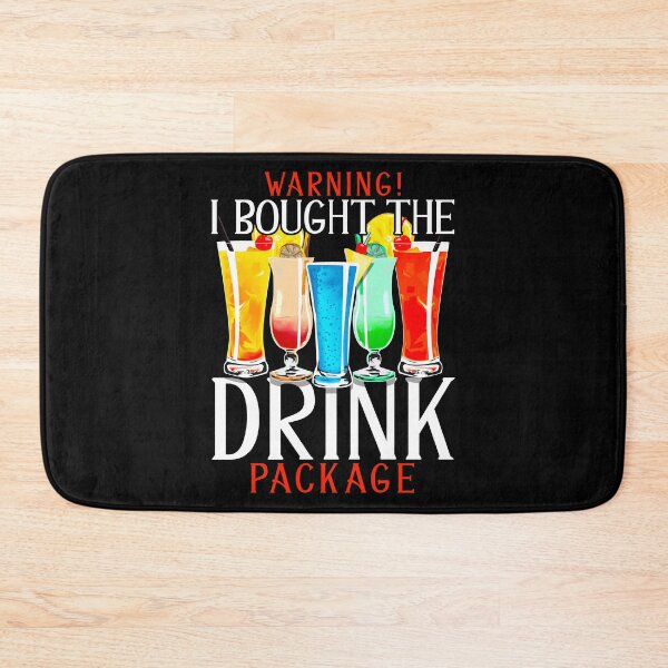 Item preview, Warning! I Bought The Drink Package Funny Vacation designed and sold by perfectpresents.