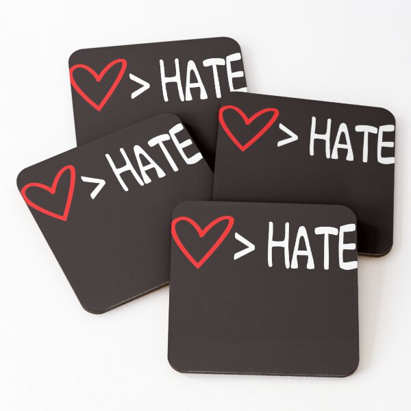 Item preview,  Love is Greater Than Hate shirt designed and sold by FunnyDSN.