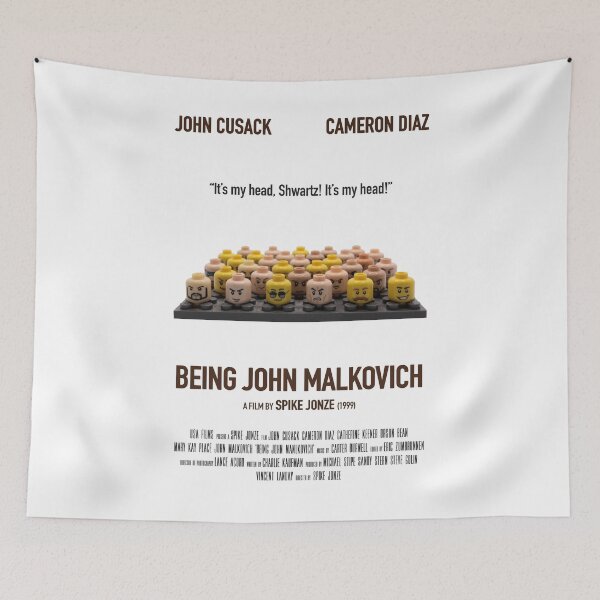 Item preview, Being John Malkovich directed by Spike Jonze with John Cusack 1999 - Original designed Alternative Cult Movie art designed and sold by cinemadnesshirt.