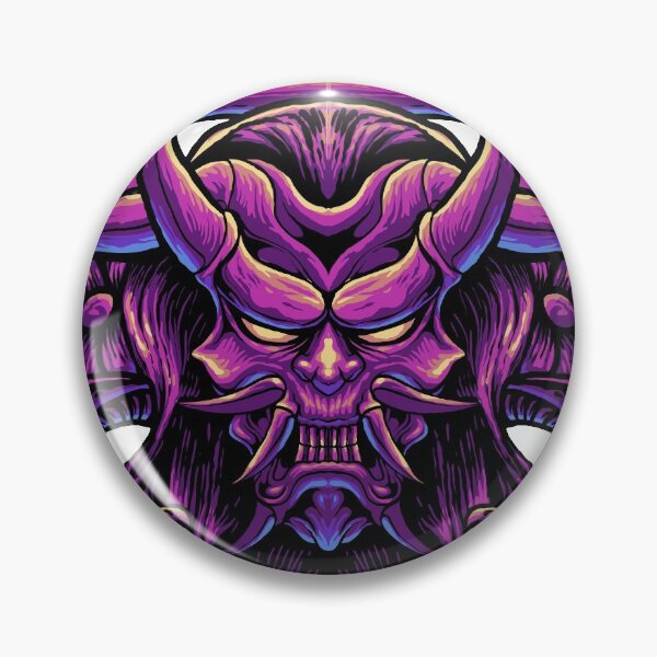 Item preview, Purple Oni With Flowers And Snakes Art designed and sold by JTS STORE.