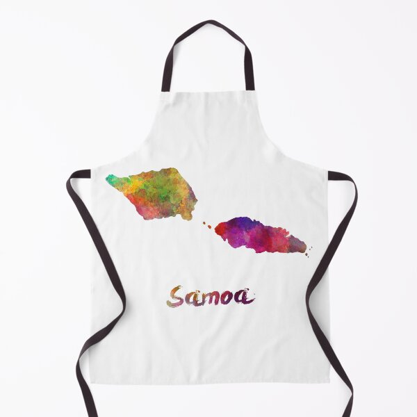 Item preview, Samoa watercolor map designed and sold by paulrommer.