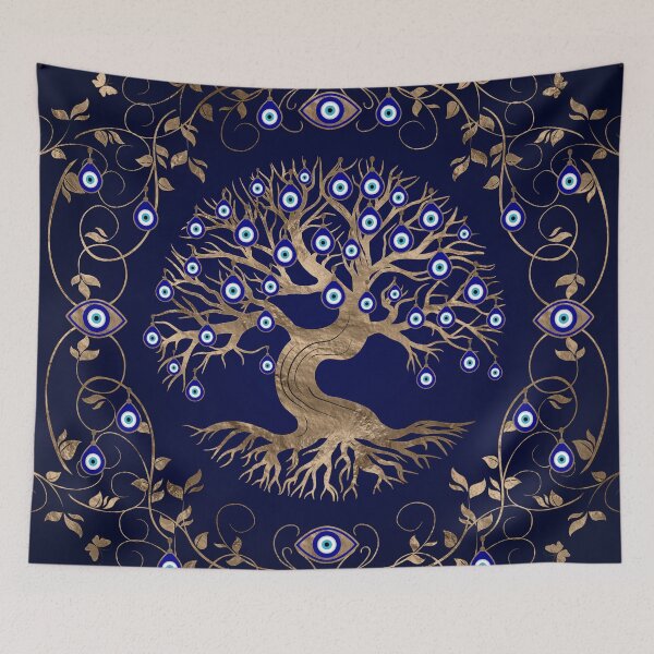 Item preview, Tree of Life Evil Eye Ornament designed and sold by k9printart.