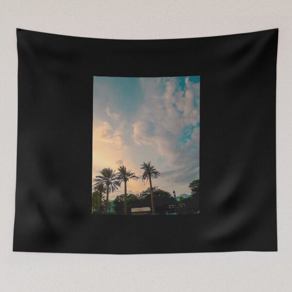 Item preview, ~ Cloudy sky with palms  designed and sold by sahereative-03.