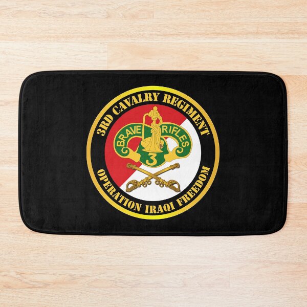 Item preview, Army - 3rd Cavalry Regiment DUI - Red White - Operation Iraqi Freedom designed and sold by Military Insignia Products.