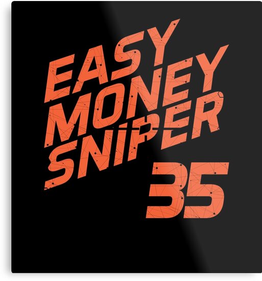 Easy Money Sniper 35 Kd Metal Print By Ogedits - 