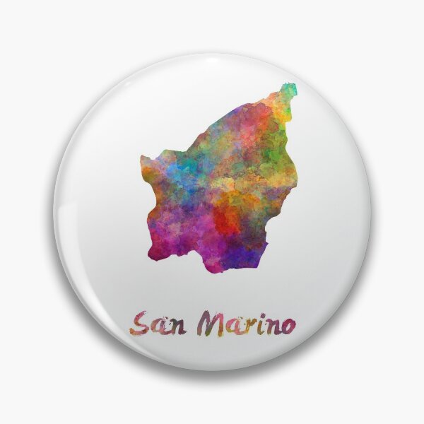 Item preview, Watercolor map san marino designed and sold by paulrommer.