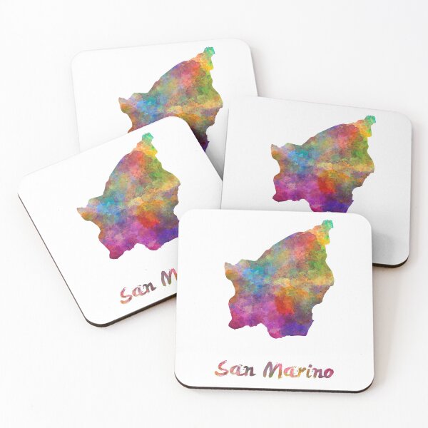 Item preview, Watercolor map san marino designed and sold by paulrommer.
