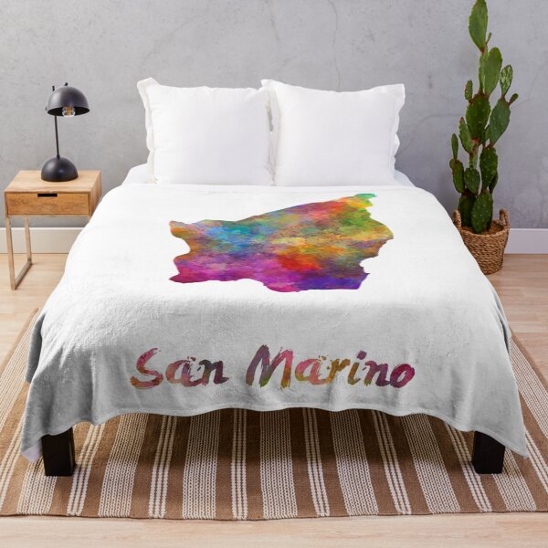 Item preview, Watercolor map san marino designed and sold by paulrommer.