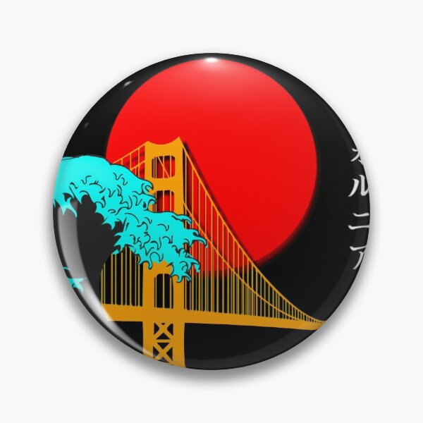 Artikelvorschau, Vaporwave Aesthetic Hoodie - Japanische Golden Gate Bridge entworfen und verkauft von Hitagivapor.