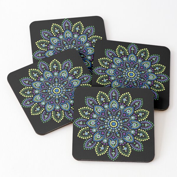 Item preview, Mandala Dot Art (Cool Colors) designed and sold by avejane.